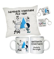 Matematik Öğretmenine İsimli Hediye Seti - Öğretmenler Günü Hediyesi