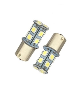 Tek Duy Düz Tırnak 13SMD 3W 12V Mavi Led Ampul