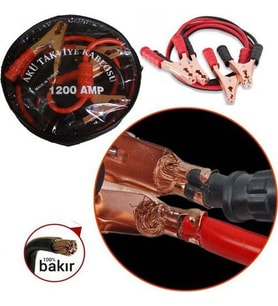 Akü Takviye Kablosu 1200 Amper (Taşıma Çantalı) (5343)