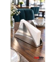 ByMyHand Paslanmaz Çelik Ev Lokanta ve Restoran İçin Peçetelik