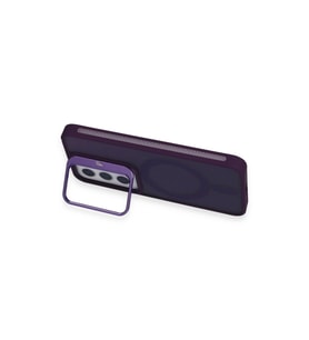 Joko  Galaxy S24 Flet Lens Magsafe Kapak - Derin Mor