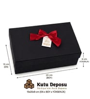 15x20x9 cm Hediye Kutusu-Siyah