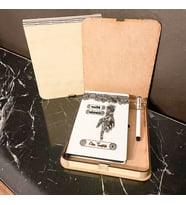Makine Mühendisi Ahşap Kutulu Defter Kalem Set 002