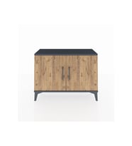 Arges Şifonyer Tek Raflı 2 Kapaklı 88x30x64 Antrasit-Çam