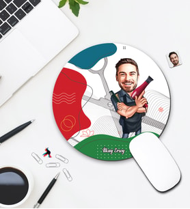 Kişiye Özel Karikatür Kuaför Tasarımlı Mouse Pad 057