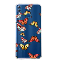 PrintiFy Huawei Honor 8X ile Uyumlu 1mm Slim Fit Water Color 2 Baskılı Şeffaf  Kılıf