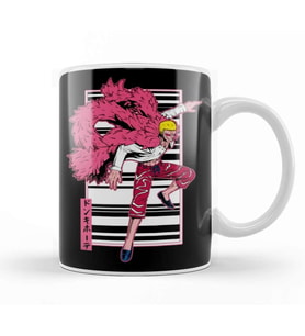 Doflamingo Line Background Kupa Bardak Porselen