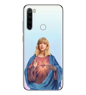 Redmi Note 8 Uyumlu Taylor Swift Desenli Şeffaf Telefon Kılıfı