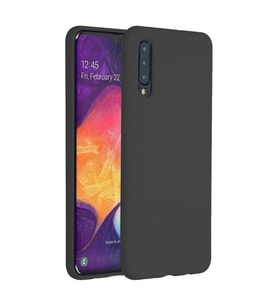 Samsung Galaxy A50 İnce Mat Silikon Kılıf Siyah