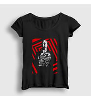 Presmono Kadın Kırmızı Yönetmen Sinema Hediye Alfred Hitchcock T-Shirt 556488tt (Siyah)