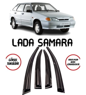 Balp Lada Samara Cam Rüzgarlığı 4lü Parlak Siyah