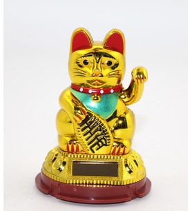 Güneş Enerjili Pati Salayan Şans Kedisi ( Maneki Neko ) Alk2931