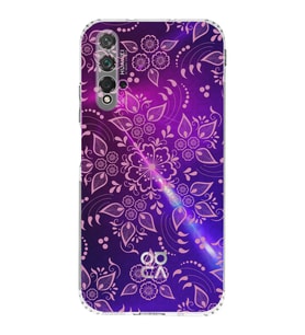 Huawei Nova 5t  Kamera korumalı Kapak Nostalji Desen Tasarımlı  Şeffaf Kılıf