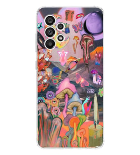 Samsung Galaxy A53 Uyumlu Aesthetic Desenli Şeffaf Telefon Kılıfı