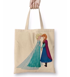 Elsa ve Anna Bez Çanta Uzun Saplı
