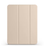 Apple iPad Pro 11 2025 M5 Uyumlu Zore Smart Cover Kalem Bölmeli Standlı 1-1 Kılıf (Gold)