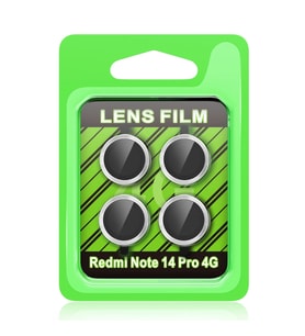 Xiaomi Redmi Note 14 Pro 4G Raze Metal Kamera Lens - Gümüş