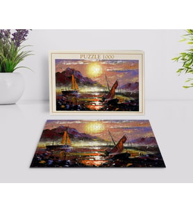 BK Home Yağlıboya Tasarımlı 1000 Parça Profesyonel Puzzle-20