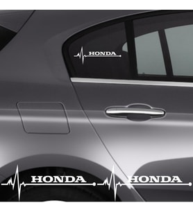 Honda Civic İçin Uyumlu Aksesuar Oto Ritim Sticker 2 Adet 20*9 Cm