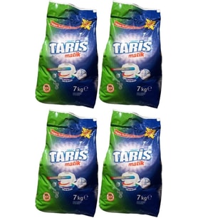 Tariş Matik Toz Çamaşır Deterjanı 28KG Renkli ve Beyazlar için (4PK*7KG) (212 Yıkama)