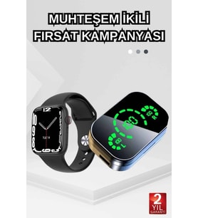 Dokunmatik Akıllı Saat Yeni Nesil Kulaklık Kampanyası Anc Özelliği Yüksek Ses Kaliteli
