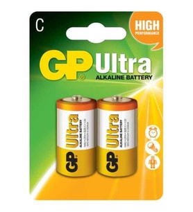 GP 14AU Ultra Alkalin Orta C Boy 2 li Pil 1.5 Volt
