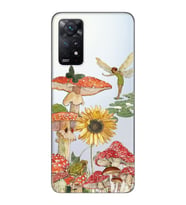 Xiaomi Redmi Note 11 PRO Uyumlu Mantar Tasarımlı Şeffaf Telefon Kılıfı