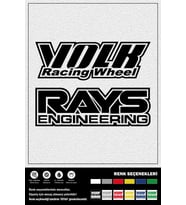 VOLK-RAYS STICKER 15 x 5 cm