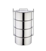 Ulutaş 22x11 Cm Paslanmaz Parlak Çelik Isıtılabilir 4lü Sefer Tası