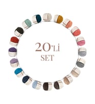 SENSY Premium 20 Adet 50gr (1000 Gr )Baby Cotton Amigurumi Ve Punch İpi 20'li Set23