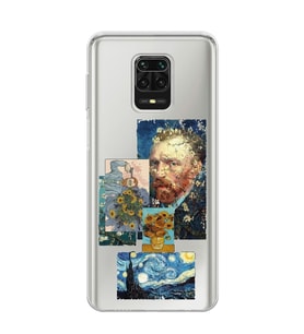 Redmi Note 9 Pro / 9s Uyumlu Van Gogh ve Sanatsal Tablolar Tasarımlı Şeffaf Telefon Kılıfı