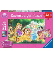 Ravensburger Wd-Prensesin Arkadaşları Puzzle 2 x 24 Parça (Karışık)
