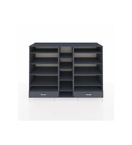 Kronos Dolap 14 Raflı 2 Çekmeceli  220x59x163 Antrasit-Antrasit