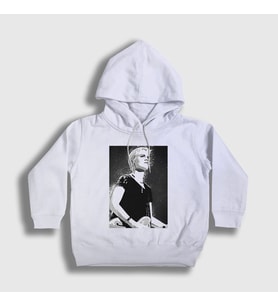 Presmono Unisex Çocuk Beyaz Dolores O'riordan The Cranberries Kapüşonlu Sweatshirt 173743tt (Beyaz)