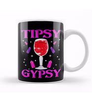Cute Tipsy Gypsy Funny Halloween Drinking Wine Kupa Bardak Porselen