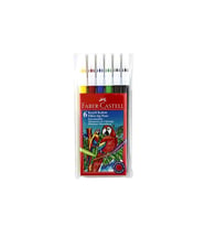 Faber-Castell Keçeli Boya Kalemi Yıkanabilir 6 Renk (12 Paket) (Karışık)