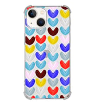 PrintiFy iPhone 13 Mini Uyumlu Water Color 1 Baskılı Şeffaf Köşe Korumalı Antişok Kılıf