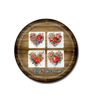bilge tasarım Stone Decor Taş Bardak Altlığı 4'lü Set 10x10x1 Cm desenli