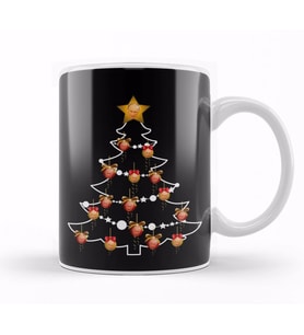Vladimir Putin Russian President Christmas Tree Baubles Kupa Bardak Porselen