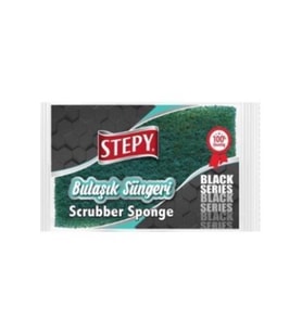 STEPY BLACK DÜZ İKİLİ BULAŞIK SÜNGERİ 2020132