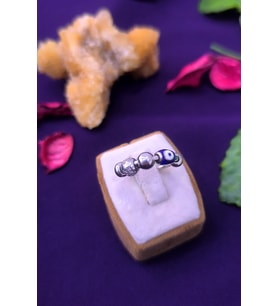Charm Model Zirkon Taşlı 925 Ayar Gümüş Ayarlanabilir Yüzük