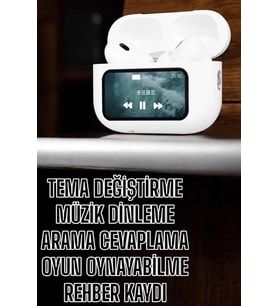 Kablosuz Yeni Nesil Bluetooth Bağlantılı Dokunmatik Ekranlı Kulak İçi Pro