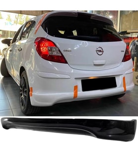 Opel Corsa D Arka Ek Difüzör Siyah Plastik 2006-2014 Arka-difizör-bodykit-ek-karlık