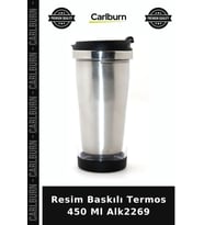 Özel Üretim Hediye Kişiselleştirilmiş Aksesuar Resim Baskılı Termos 450 Ml Alk2269