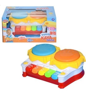 Oyuncak URT032-001 Ikili Kaya Davul Set Oyuncak (Renksiz)