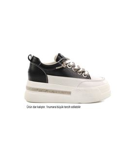 Guja Siyah Yüksek Taban Kadın Sneaker 25Y492 Z (Siyah)