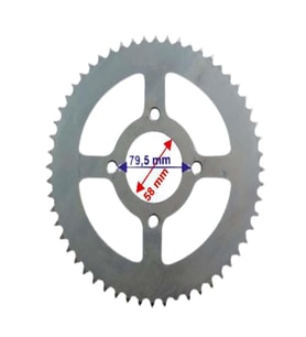 CROSS 150 ARKA DİŞLİ RAMZEY ÇELİK 428-56T İÇ 58 MM 4 DELİK IND ÖM