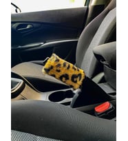 Yumuşak Peluş El Freni Süsü Leopar Desenli