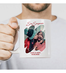 Kişiye Özel Canımsın Sevgiliye Hediye Fotoğraflı Bardak