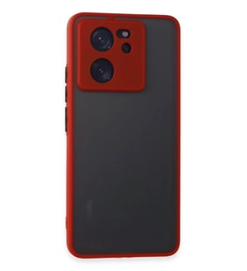 Newface Xiaomi Mi 13T Pro Kılıf Montreal Silikon Kapak - Kırmızı